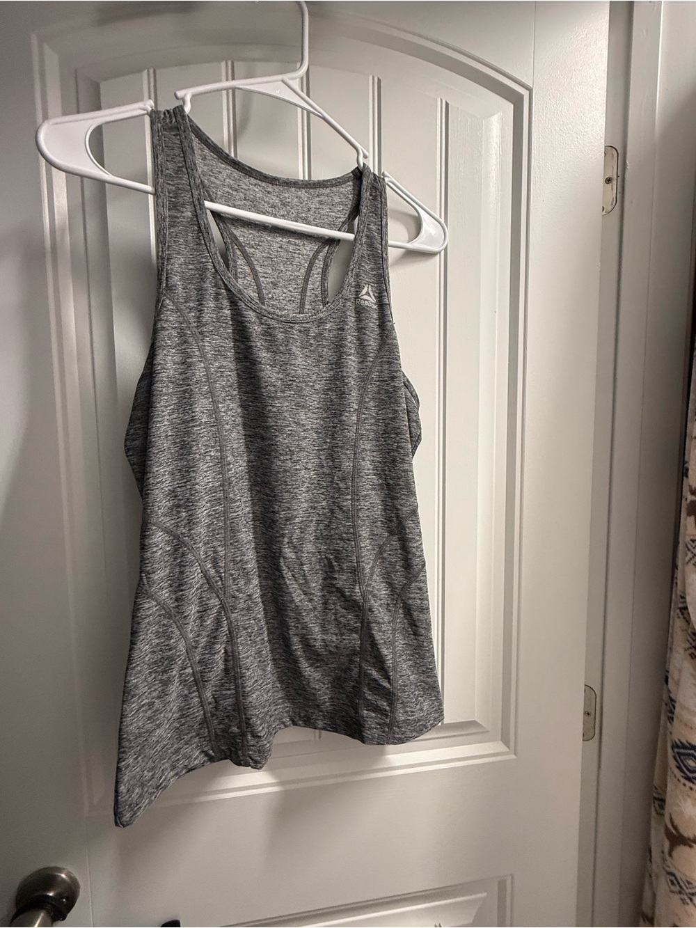 Reebok Heather Gray Racerback Workout Tank